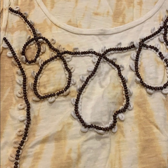 VINTAGE FREE PEOPLE TANK TOP W/ DETAILING WORN 1x! - Picture 2 of 4